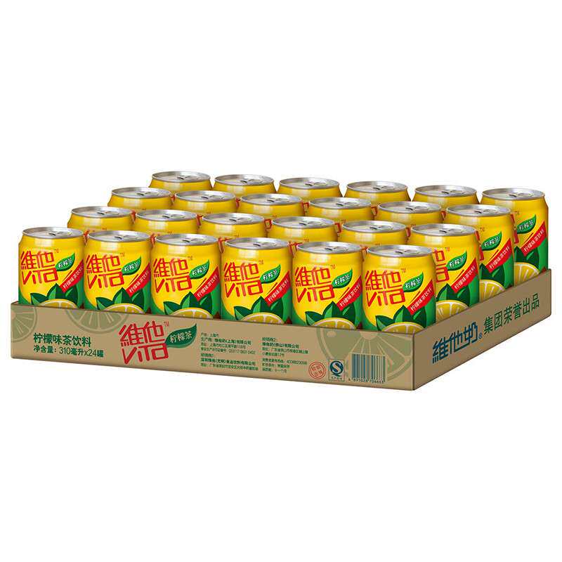 【天猫超市】维他 柠檬味茶饮料310ml*24/箱 要来就来真的。