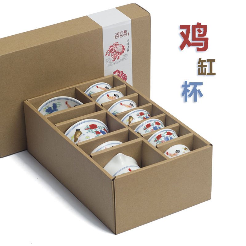 Chicken-Shaped Cup Kung Fu Tea Set for Home Use, Exquisite and Simple Blue and White Small Set, Ceramic Underglaze Tea Cup Teapot Set