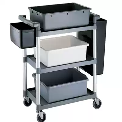 Whirlster 2002 enhanced multi-purpose service car small dining car lower bar car collection Bowl car three-layer gray plastic