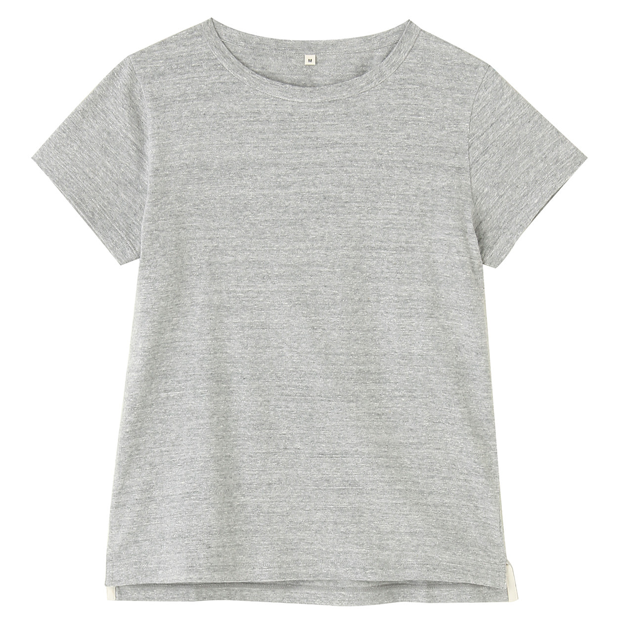 无印良品 MUJI 女式  棉天竺一字领短袖T恤