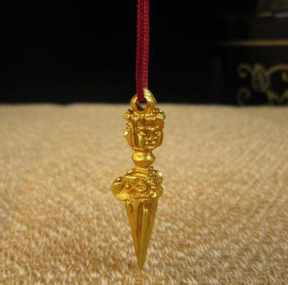 Buddhist Secret Supplies DIY Hang-up Nepalese Craft Pupa Pyramid Solid Copper Vajra Pupa Vajra Pyramid