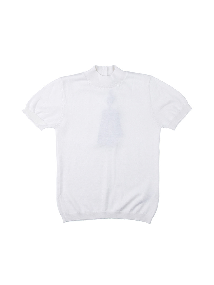 Dolce&Gabbana 白色高领短袖T恤