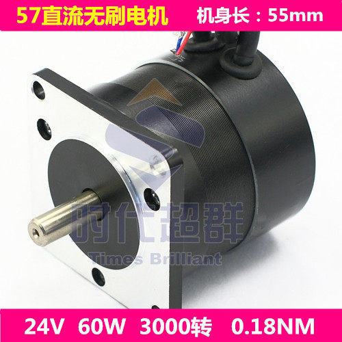 57 Brushless DC Motor 57BL55S06-230TF9 60W 3000 RPM 24V Brushless DC Motor