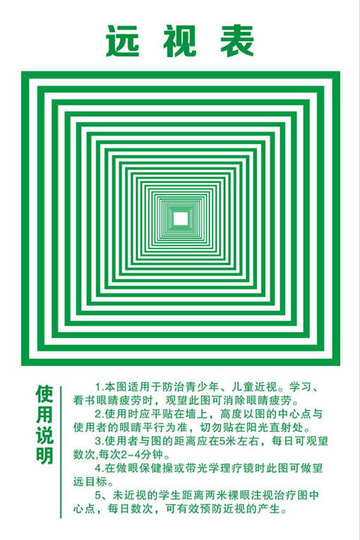 Far-view Table Eyesight Check Chart Eyewall Health Care Playground Painting Medical Wall Chart Correction Vision Painting Custom 2