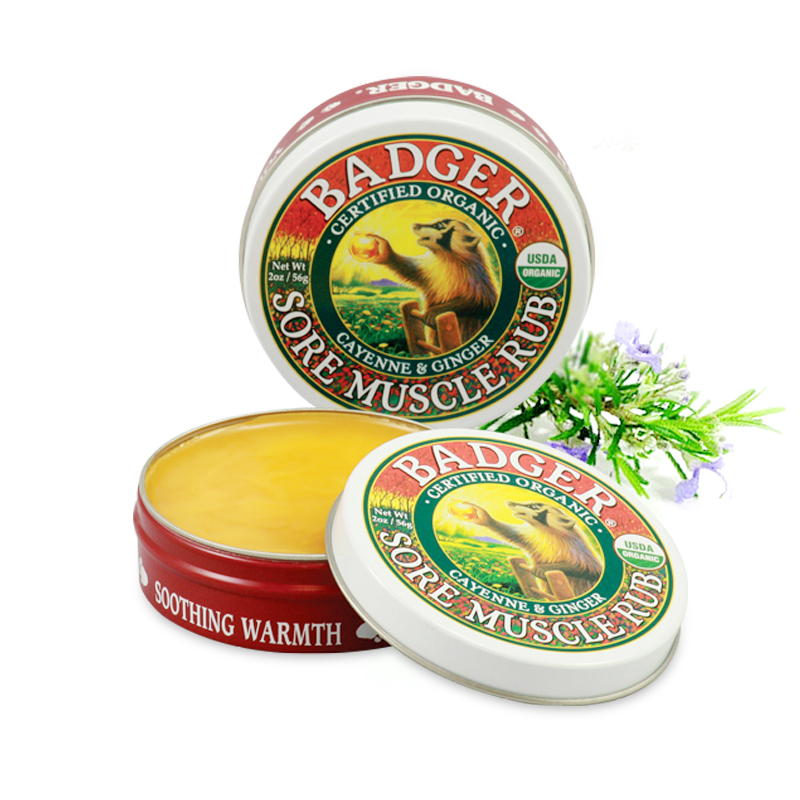 美国 Badger/贝吉獾身体按摩舒缓膏/肌肉关节酸痛膏21g