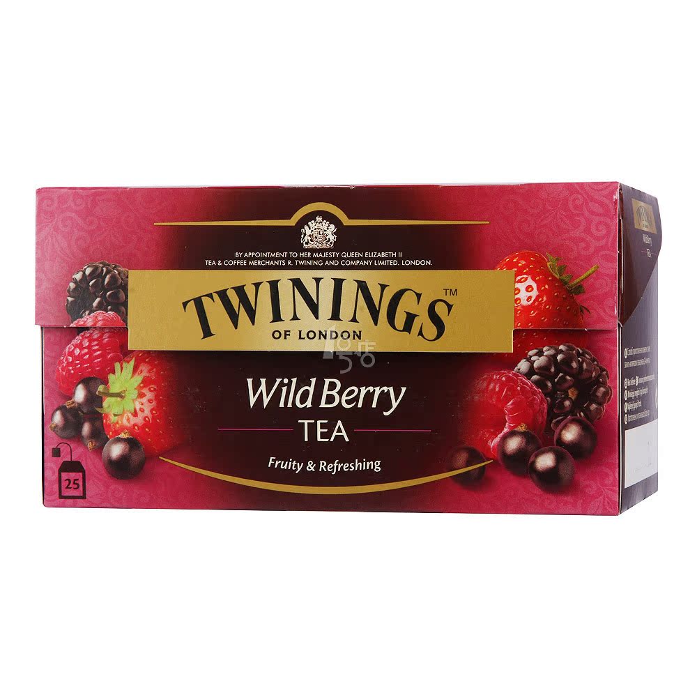 Twinings川宁 综合野莓果香红茶 2g*25袋 波兰