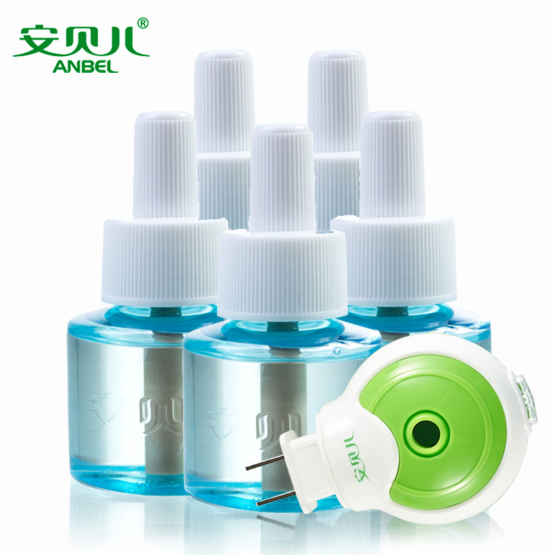 包邮夏季驱蚊 安贝儿电热蚊香液5瓶送1个蚊香器 宝宝驱蚊防蚊