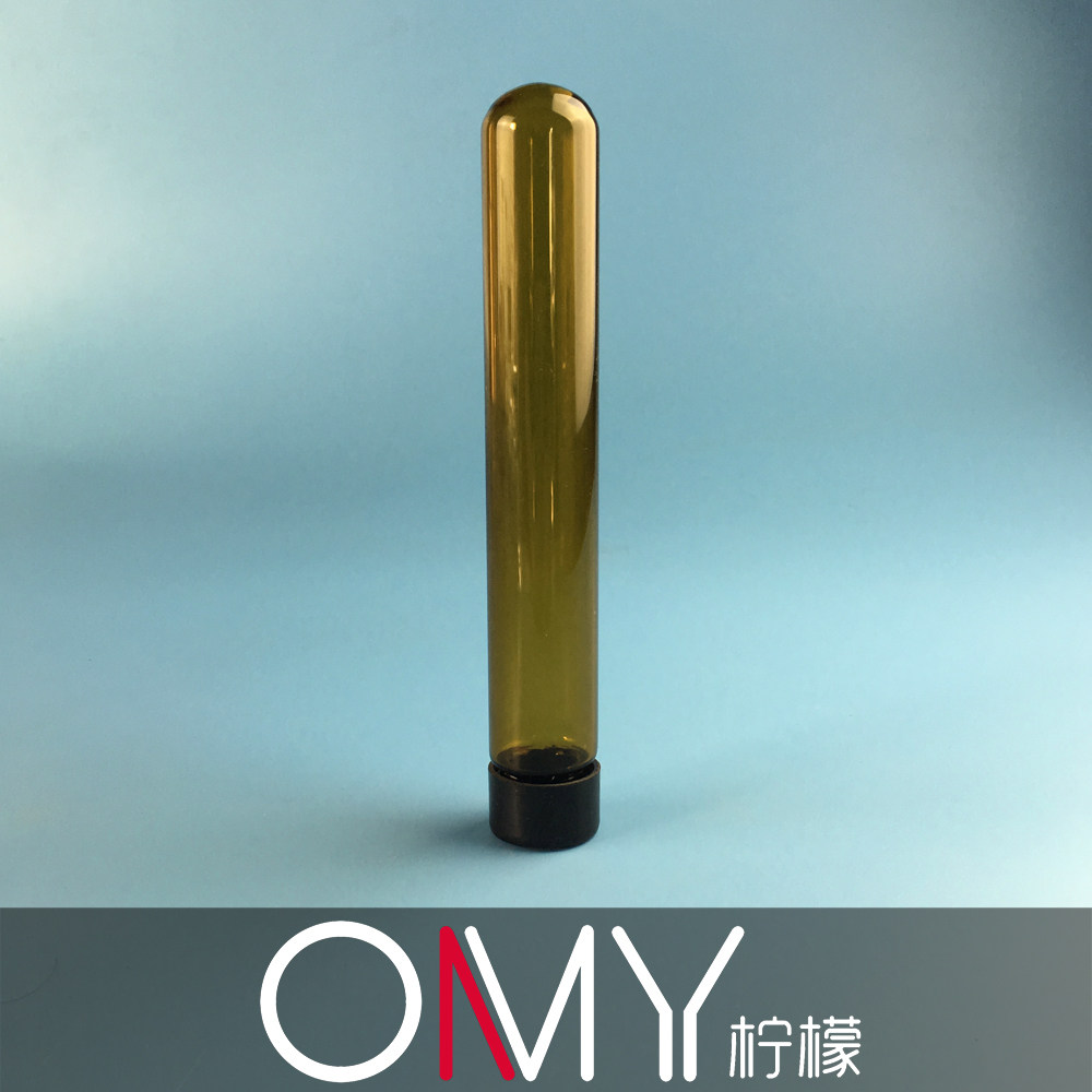 50/60ml 棕色玻璃螺口圆底试管 棕色避光 无刻度 25*165mm