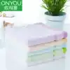 Olinya bamboo fiber solid color small square towel Children's cleansing beauty facial towel Baby skin care face towel square towel