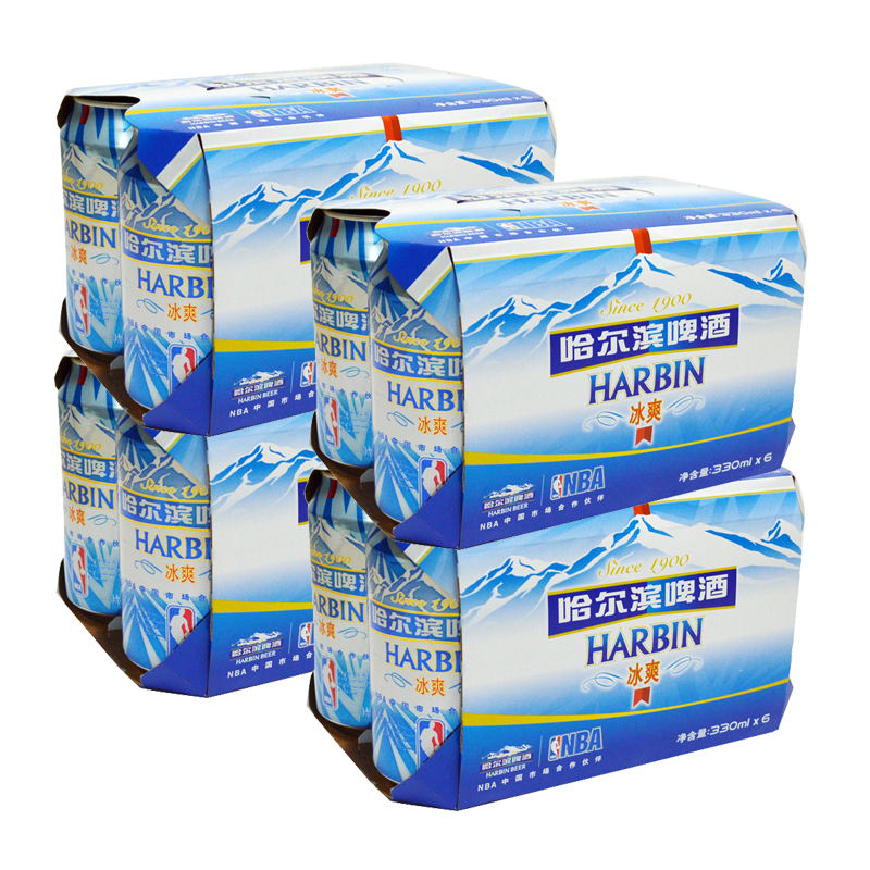 【天猫超市】Harbin/哈尔滨啤酒 冰爽拉罐330ml*24/听装 大包装