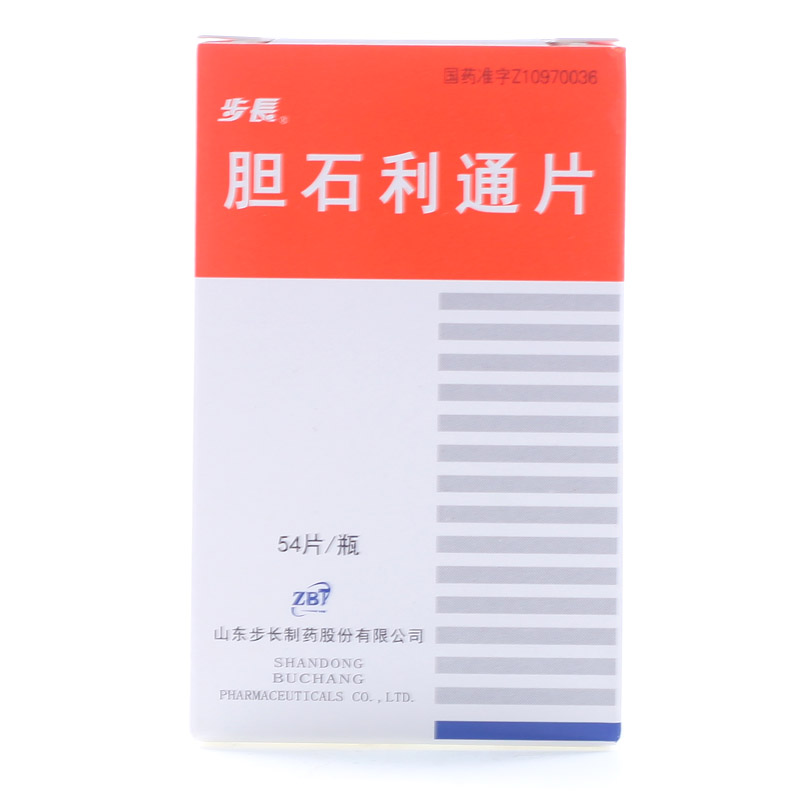 步长 胆石利通片 0.45g*54片*1瓶/盒