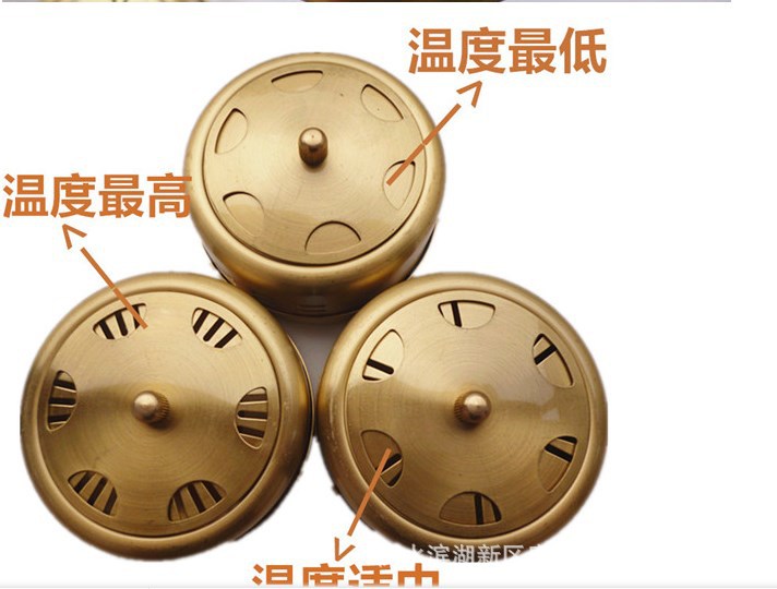 Manufacturer Direct sales portable full copper thickened Moxibustion Moxibustion Box Smoke-free Moxibustion Apparatus Smoke-free Moxibustion Box