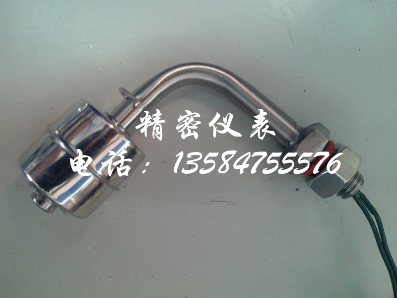Small right angle stainless steel floating ball switch reed pipe floating ball liquid level switch water level controller side loading