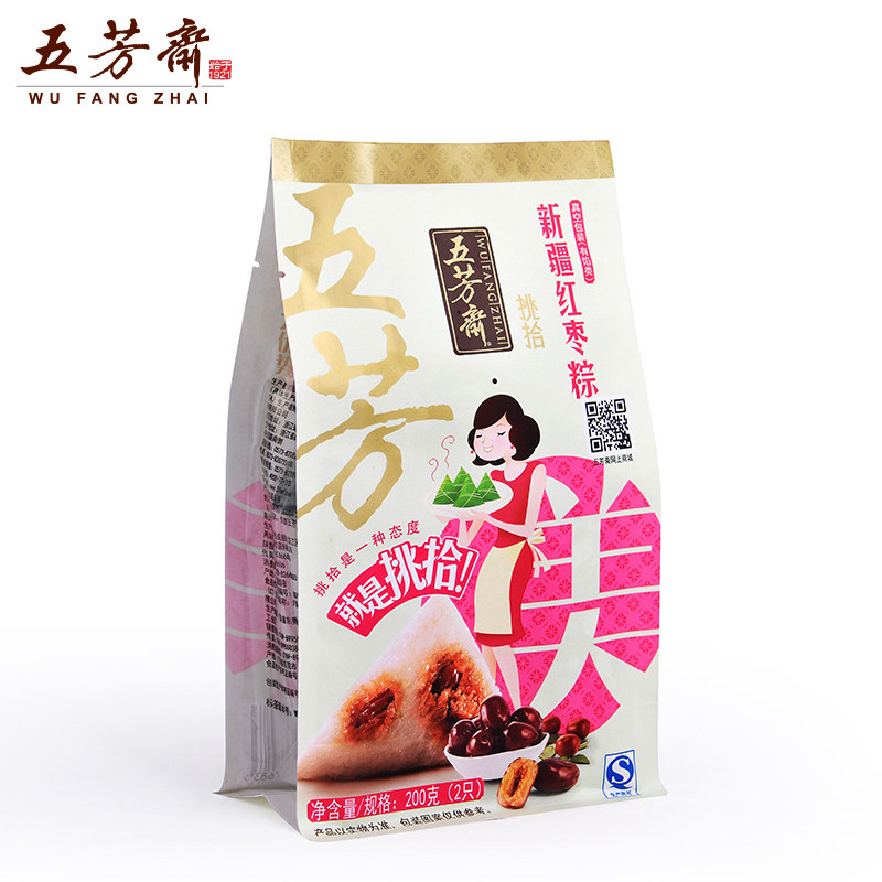 【天猫超市】五芳斋真空100g*2新疆红枣粽嘉兴特产端午粽子