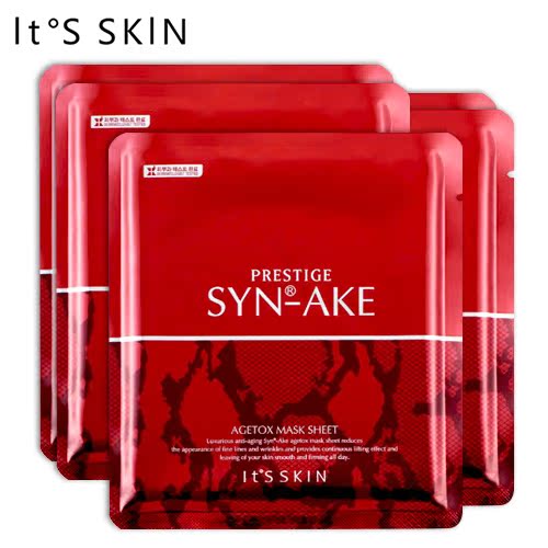 its skin伊思蜗牛蛇毒血清蛋白精华面膜5片 补水保湿抗皱面膜韩国