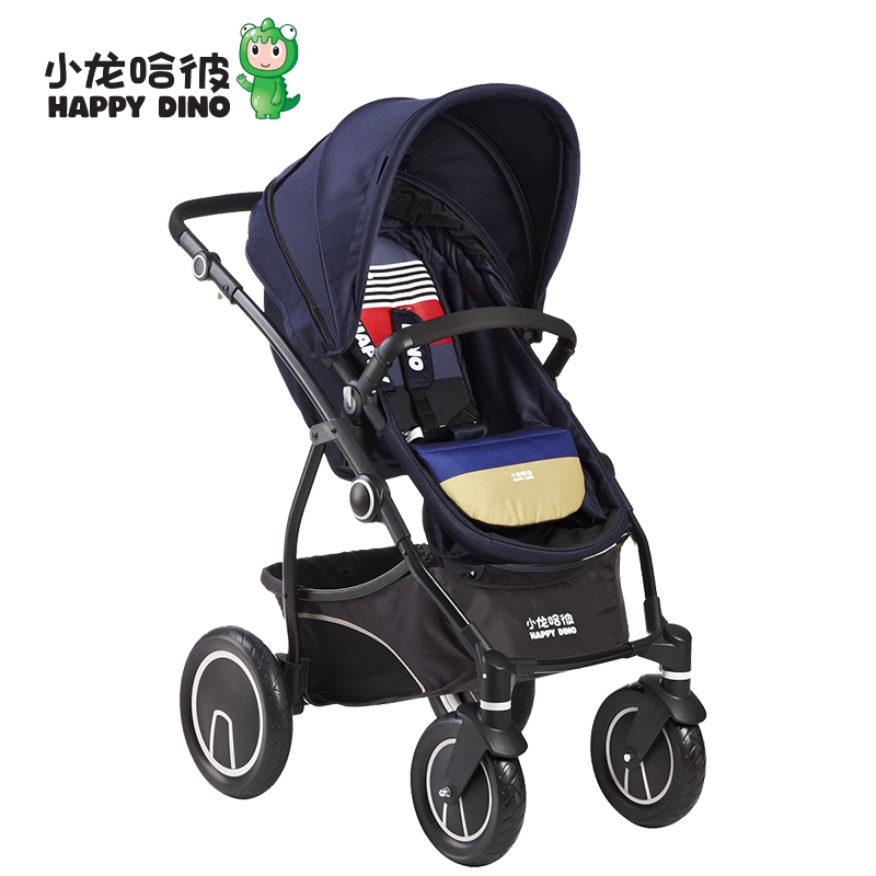 小龙哈彼高景观婴儿推车四轮减震夏季童车可躺可坐宝宝折叠手推车