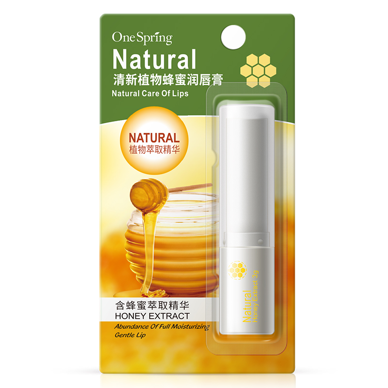 一枝春植物蜂蜜润唇膏滋润保湿 补水润唇无色防干燥润唇膏男女