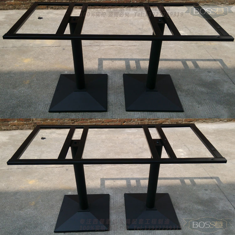 Cast iron table legs Coffee shop table legs Double chassis Induction cooker pot table legs Catering table legs custom