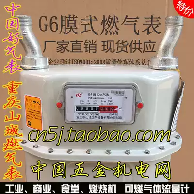 Chongqing Gas Meter G6 1016 Commercial Industrial Canteen Film Gas Meter Gas Meter Gas Meter
