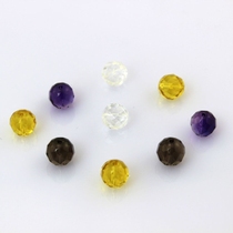 Donghai Crystal faceted loose beads natural DIY bracelet jewelry accessories amethyst tea crystal white crystal citrine