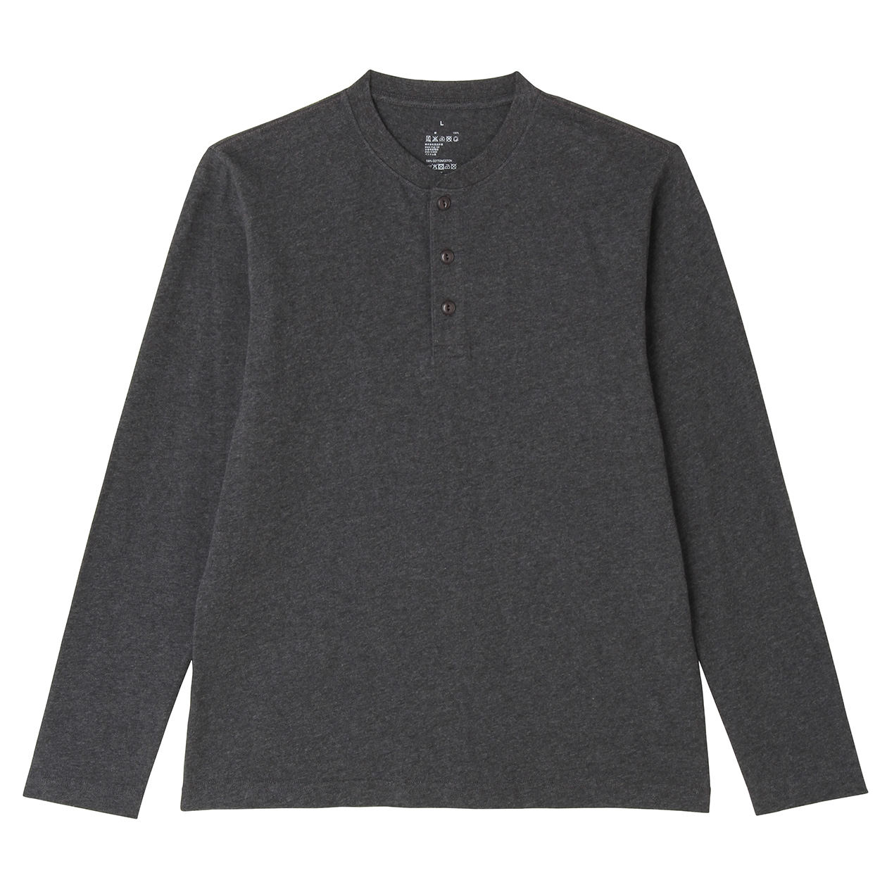 无印良品 MUJI 男式 长袖T恤