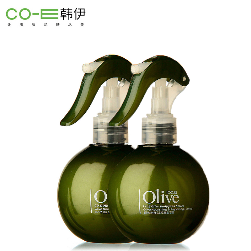 韩伊橄榄免洗护发素 改善头发干枯毛躁 防静电喷雾250ml*2瓶