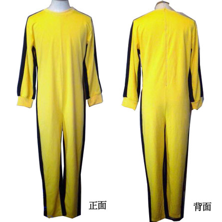 Bruce Lee's same yellow jumpsuit death game Jeet Kune Do props clothing sportswear nunchaku performance clothing