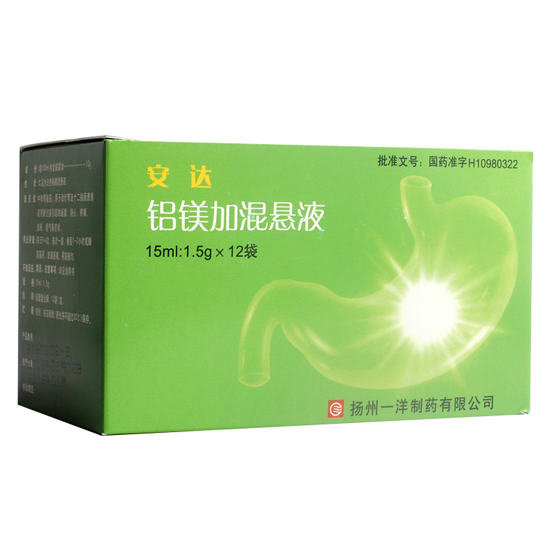 一洋 安达 铝镁加混悬液 15ml*12袋/盒