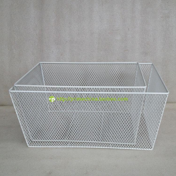 Pija Delicately Contained Basket Rectangular storage basket Dense Mesh Small Hole Set Object Basket Ice Cabinet Basket can be set