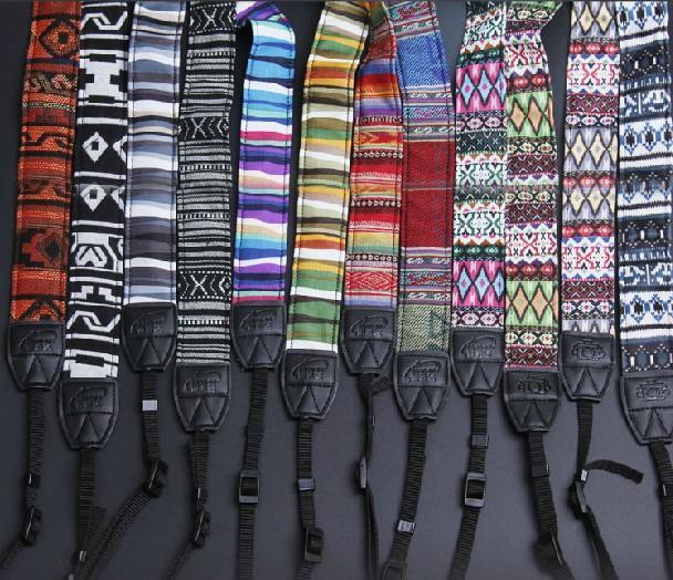 SLR camera shoulder strap Korean version retro literary shoulder strap Ethnic wind baby bag Camera strap hanging neck strap lanyard