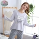 Hương thơm mới của các quý bà và quý bà của dịch vụ nhà mùa thu và mùa đông bằng cotton có thể được mặc ở nhà bên ngoài hai bộ đồ ngủ