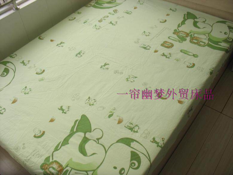 High count and high density pure cotton combed cotton cartoon double bed 180*200*30cm