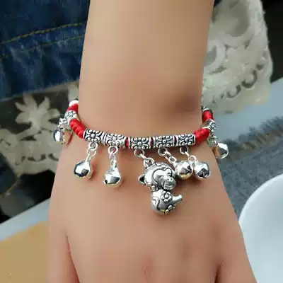 This year of life red rope bracelet for men and women 12 zodiac bells bracelet anklet Baby bell bracelet constellation