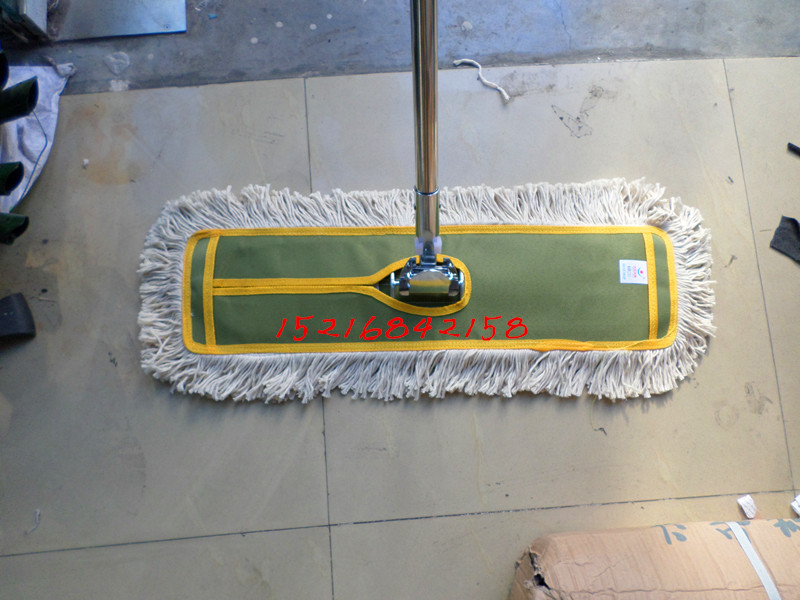 Tianwuchen pushes 60 rows of drag hall mop thickened stainless steel handle durable flat mop