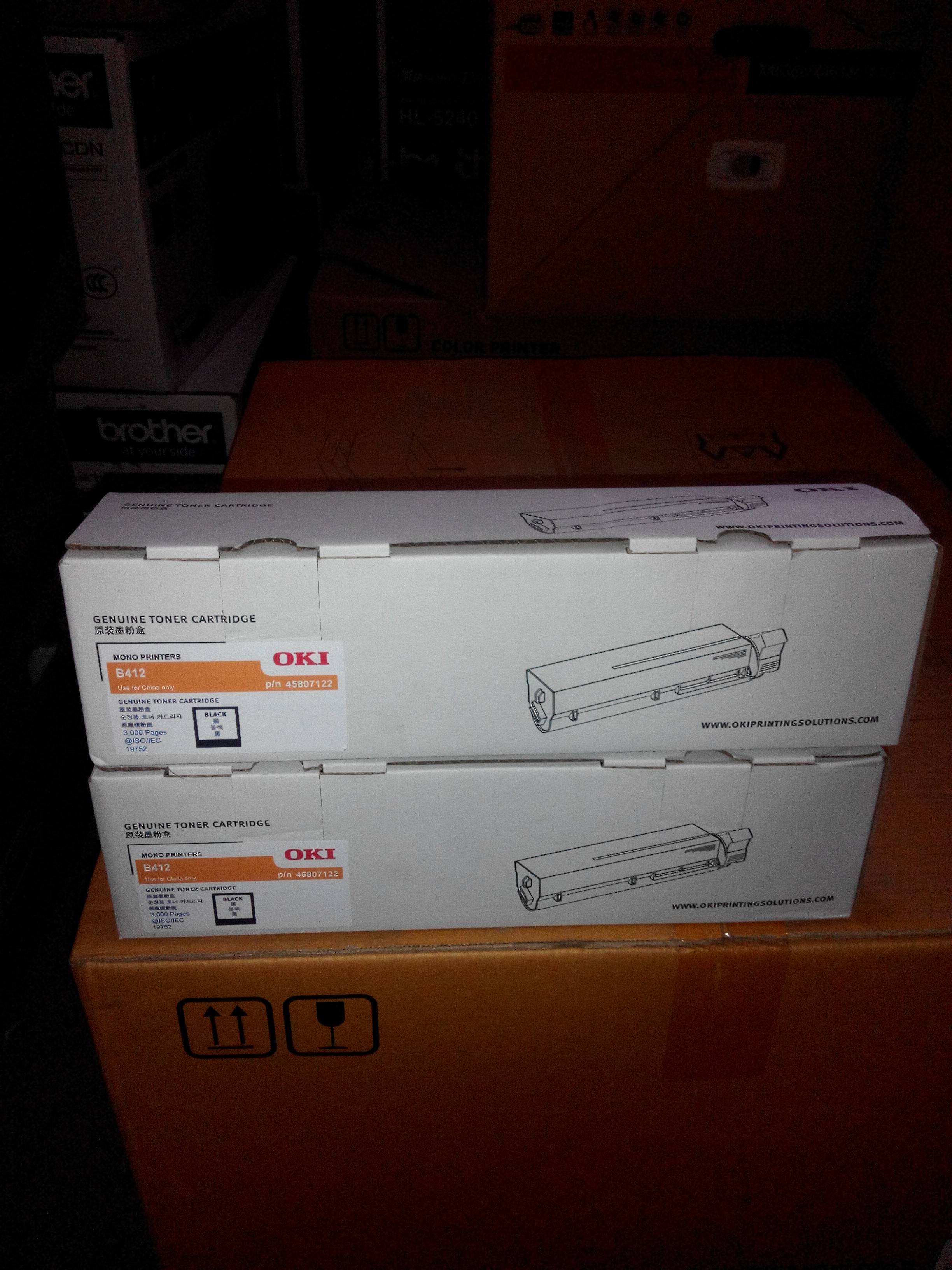 Original Oki B412dn Toner Cartridge Original B412DN Cartridge B412 Toner Warehouse Shipment