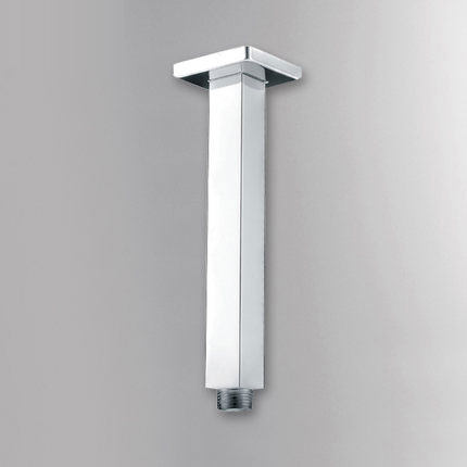 All copper square shower hanger into the wall concealed shower fixed water inlet pipe shower shower arm