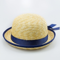 Baby hat summer handmade children straw hat summer cool hat bow Straw Hat sun hat baby sun hat male