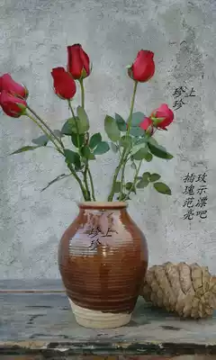 Yunnan Dali Bai handmade clay clay pots home medium and large vase coarse pottery home decorations ornaments