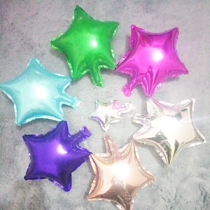 5 inch 10 inch aluminum film balloon birthday party festival lay out small star balloons
