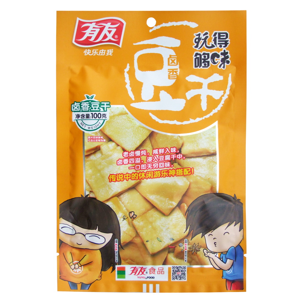 【天猫超市】有友 卤香豆干 100g 正宗重庆味道 特产零食