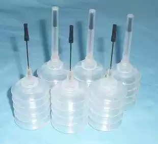 Factory direct 28ML printer ink bottle extruded Spring bottle stationery ink bottle large needle bottle