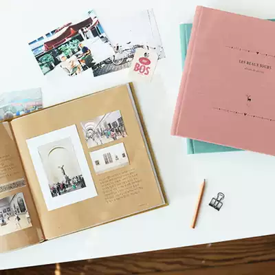 Korean diy handmade photo book can write album ticket book Adhesive photo book souvenir book