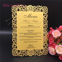 Wedding love seat card table card seat card hollow sign-in card European lace creative Korean version 30