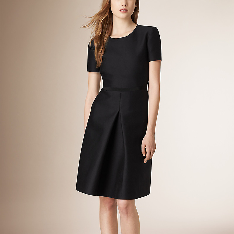 BURBERRY/博柏利立裁丝棉混纺连衣裙 39891881