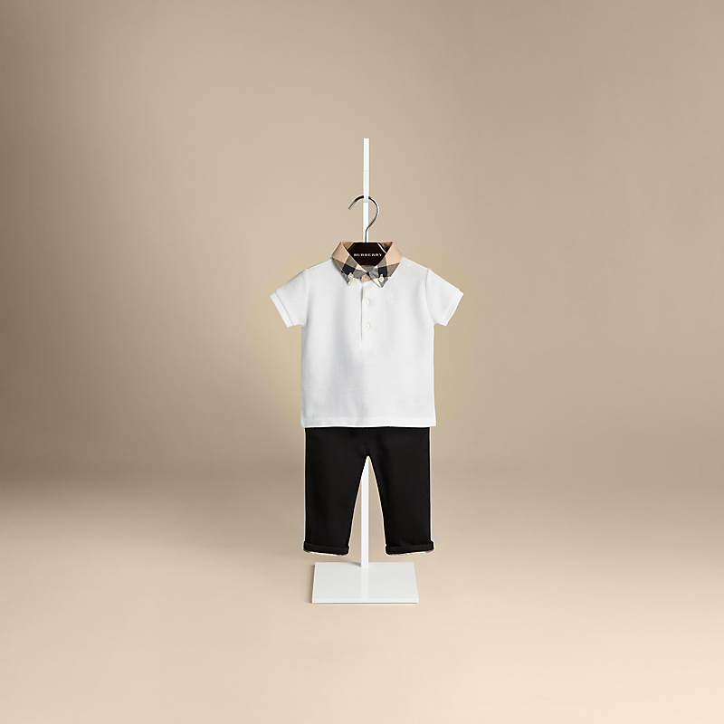 Burberry博柏利 格子衣领POLO衫 39069771