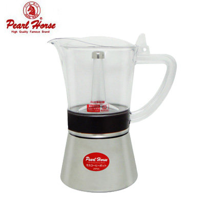 PayEasy台湾官网直邮进口 日本Pearl Horse和歌山摩卡壶/6人