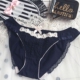 Đồ lót cotton dễ thương Nhật Bản cô gái tóm tắt eo giữa màu hồng Công chúa Van Lace vải cotton bay quần lót nam cotton Giữa eo