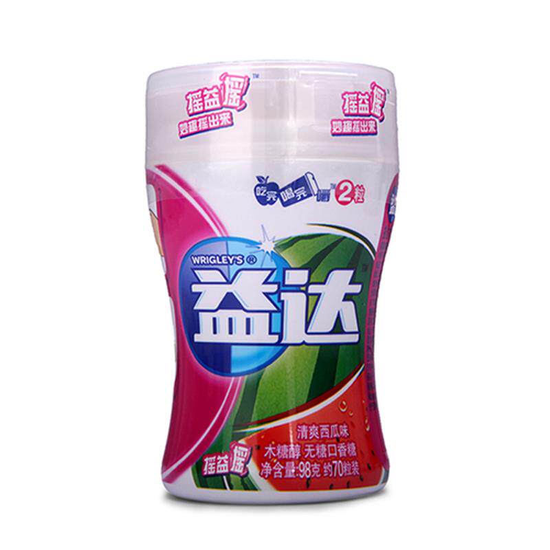【天猫超市】箭牌糖果 益达口香糖摇益摇清爽西瓜味70粒装 零食