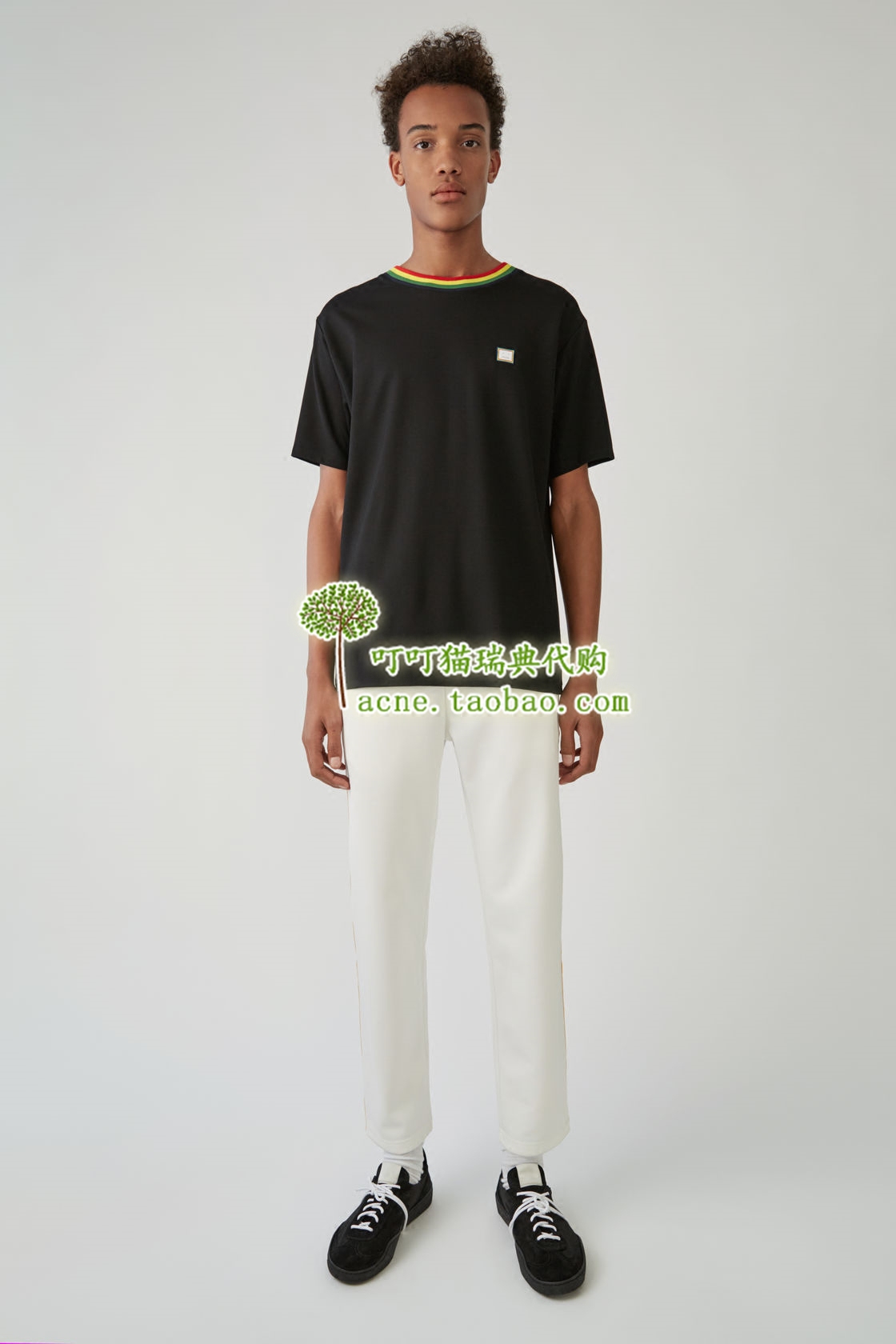 acne studios rainbow t shirt