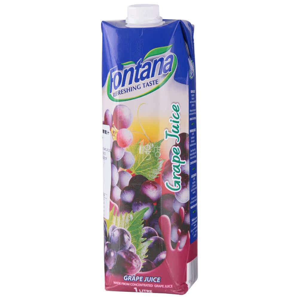 芳塔娜 葡萄汁1L 芳塔娜现更名为芬特乐，美味依旧